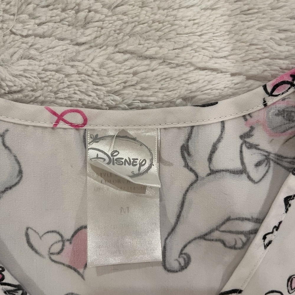 Disney Aristocats Marie Print Top with Pink and Black Accents - Picture 2 of 2